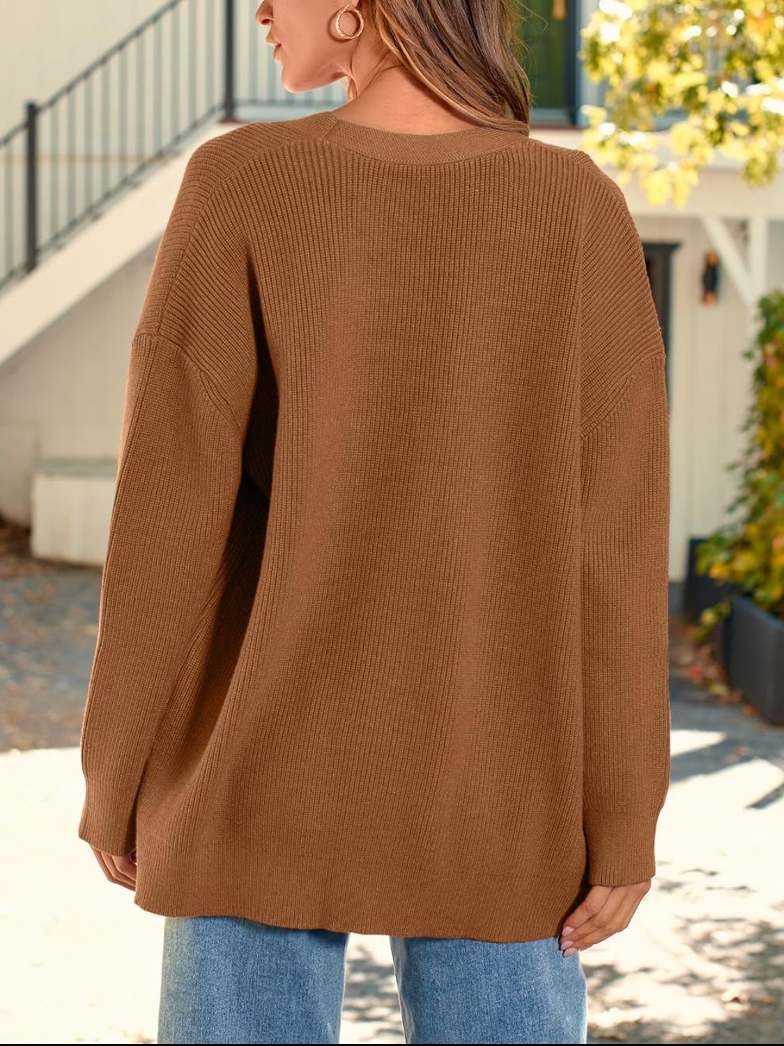 Button Down Long Sleeve Cardigan-Angel Casuals