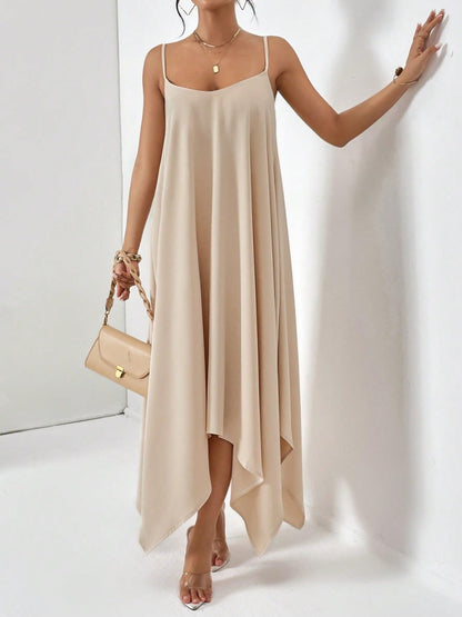 Scoop Neck Midi Cami Dress-Angel Casuals