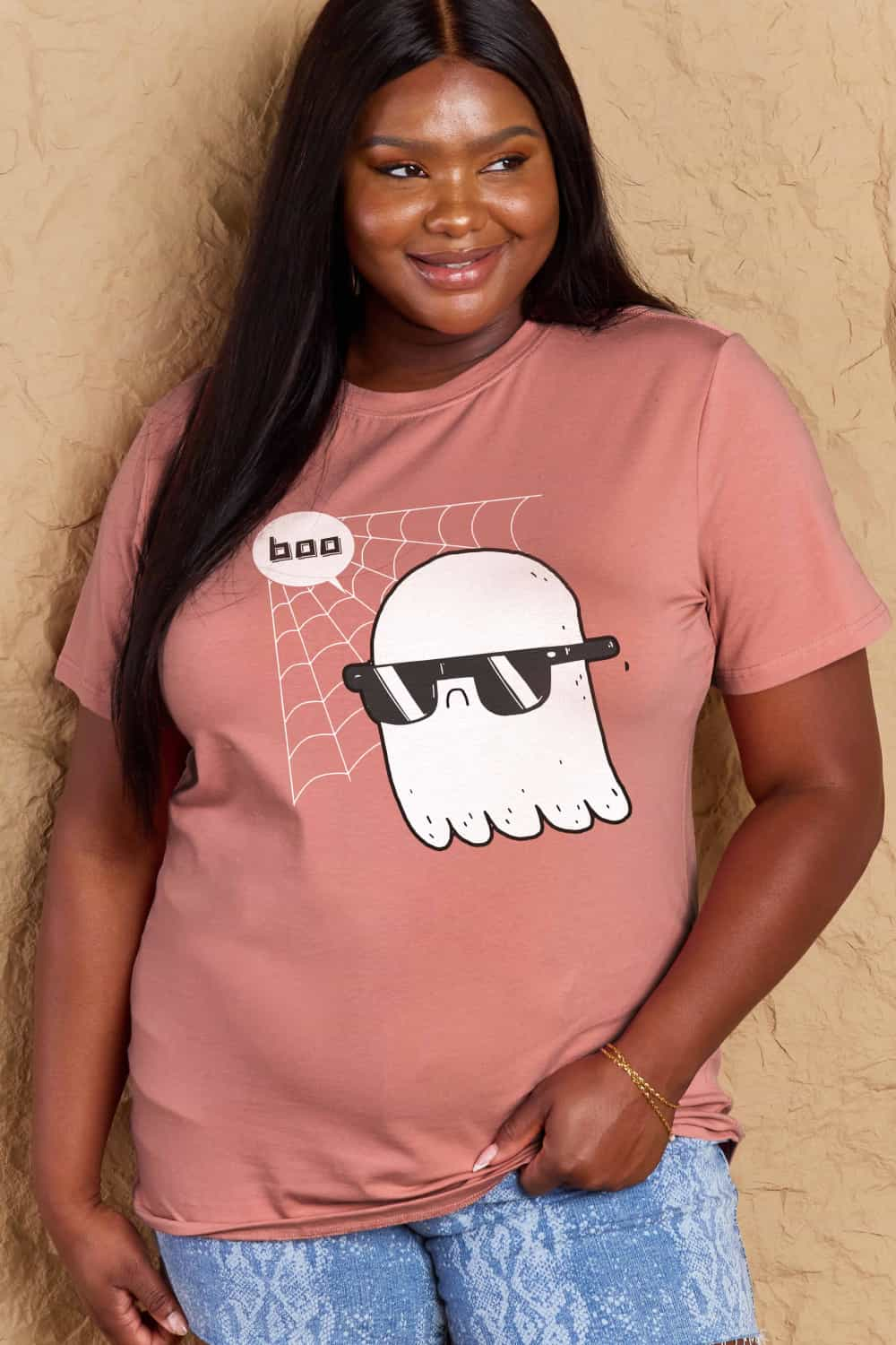 Simply Love Full Size BOO Graphic Cotton T-Shirt-Angel Casuals