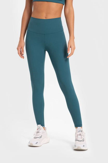 Highly Stretchy Wide Waistband Yoga Leggings-Angel Casuals