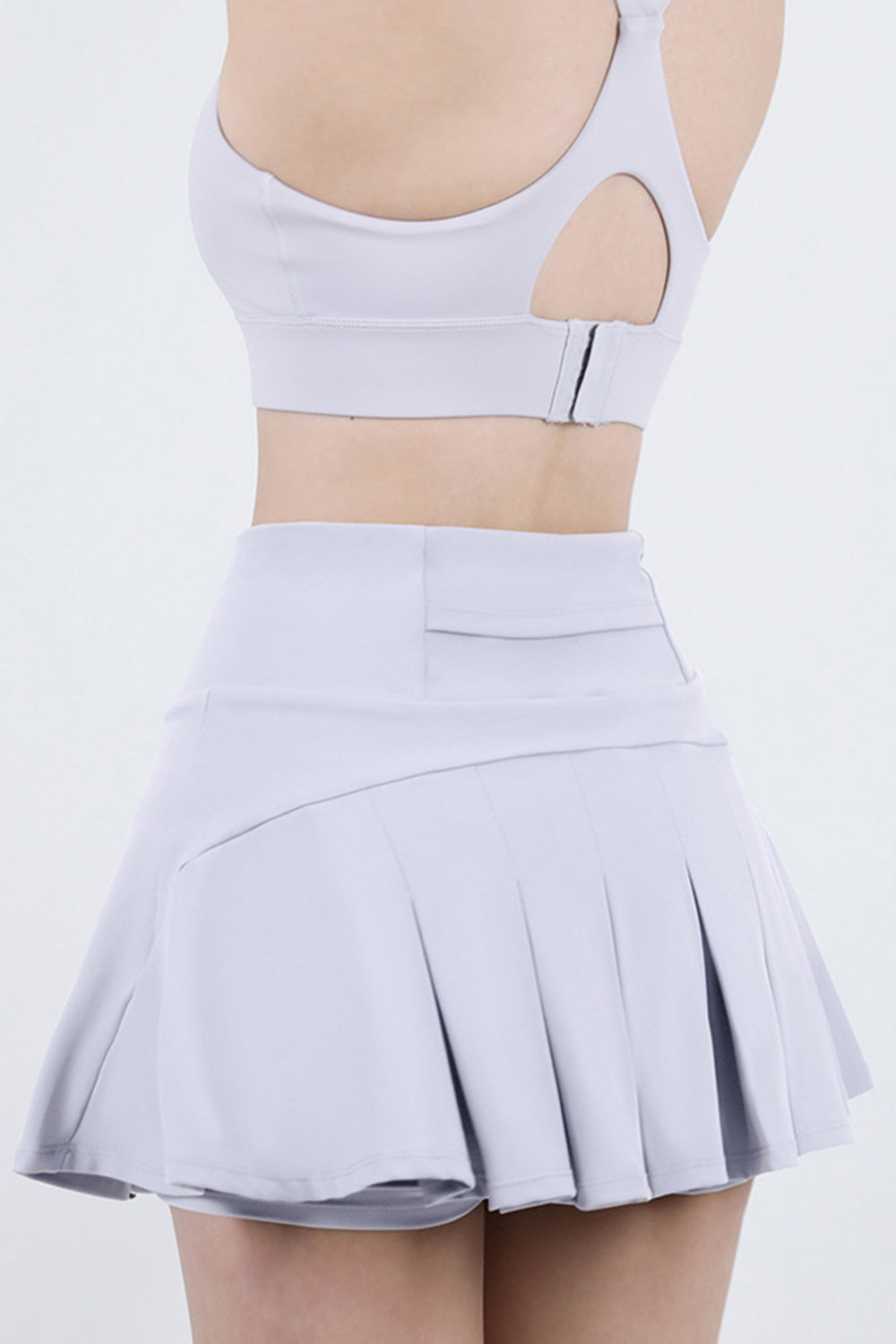 High Waist Pleated Active Skirt-Angel Casuals