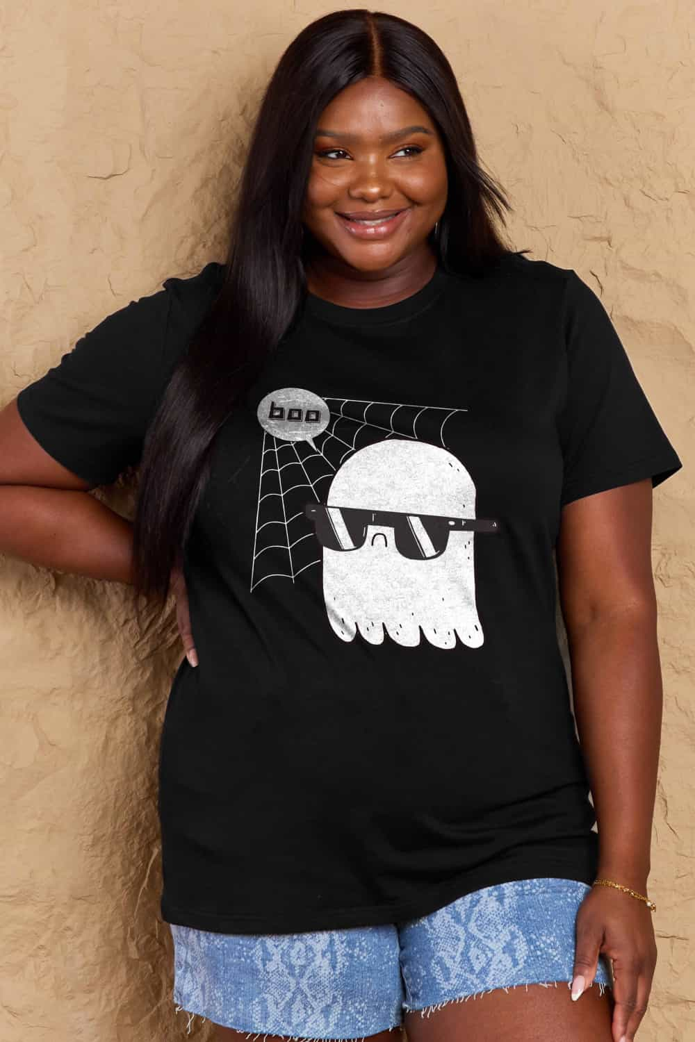 Simply Love Full Size BOO Graphic Cotton T-Shirt-Angel Casuals