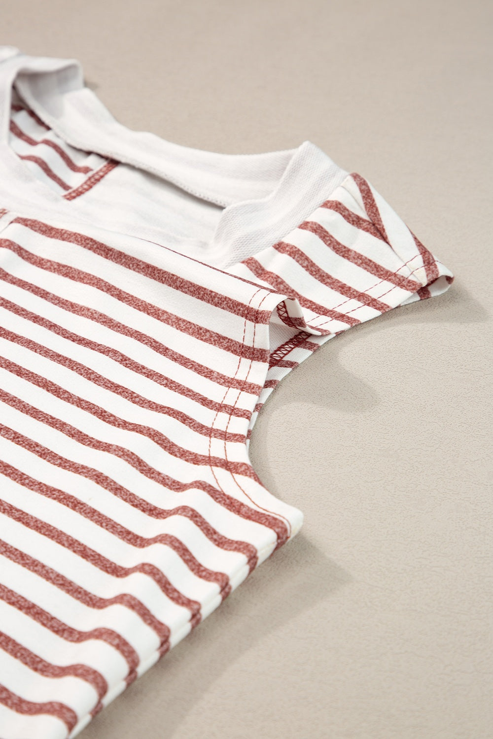 Striped Round Neck Tank-Angel Casuals