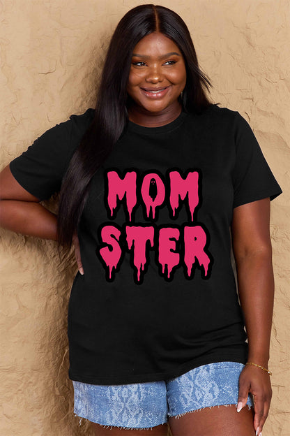 Simply Love Full Size MOM STER Graphic Cotton T-Shirt-Angel Casuals