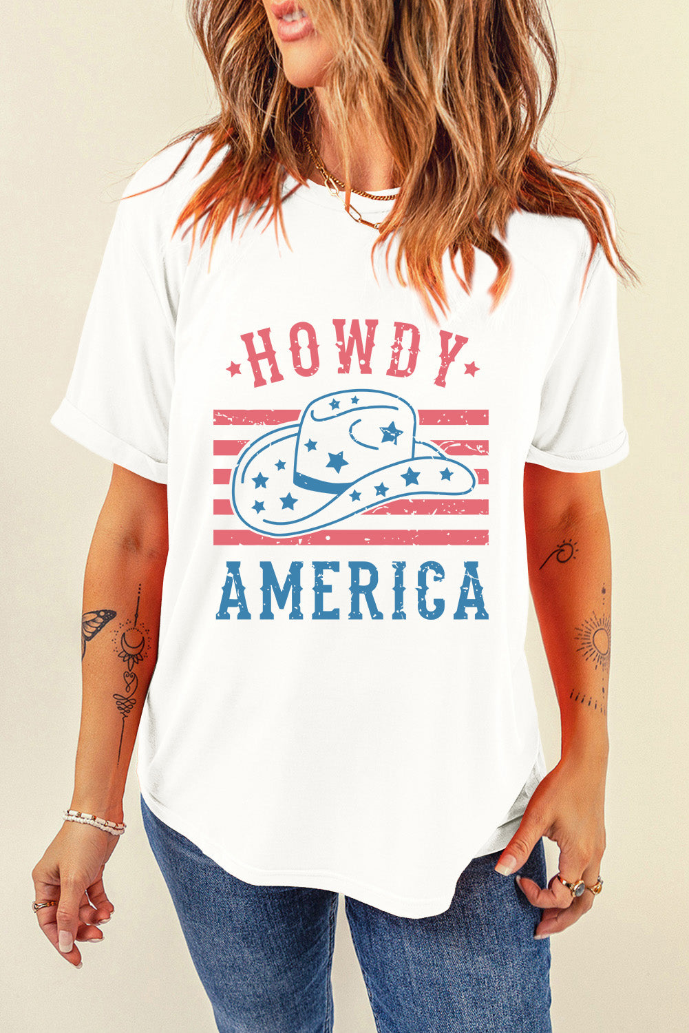 Graphic Round Neck Short Sleeve T-Shirt-Angel Casuals