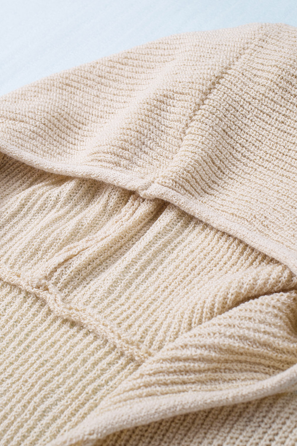 Distressed Zip Up Drawstring Hooded Cardigan-Angel Casuals