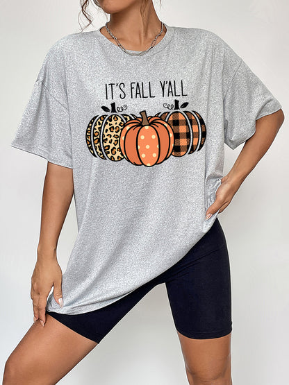 IT'S FALL Y'ALL Graphic T-Shirt-Angel Casuals