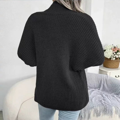 Open Front Lantern Sleeve Cardigan-Angel Casuals