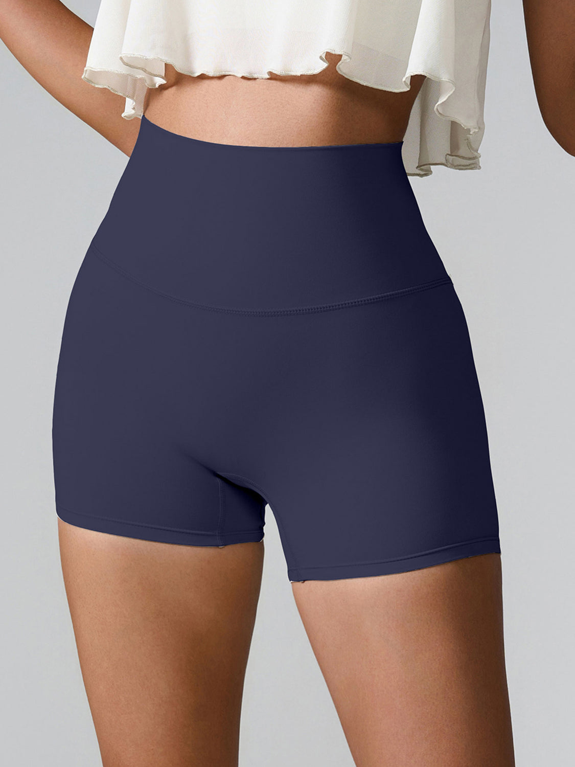 High Waist Active Shorts-Angel Casuals