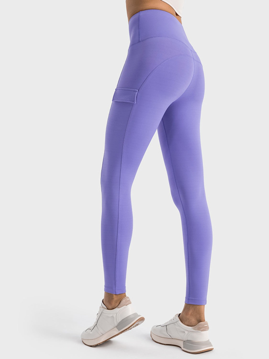 Wide Waistband Sports Leggings-Angel Casuals