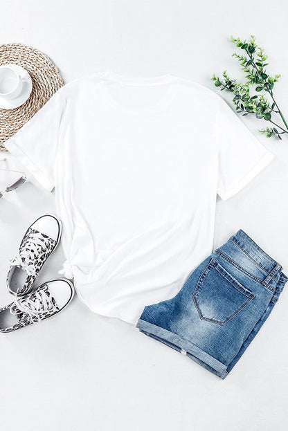 Football Round Neck Short Sleeve T-Shirt-Angel Casuals