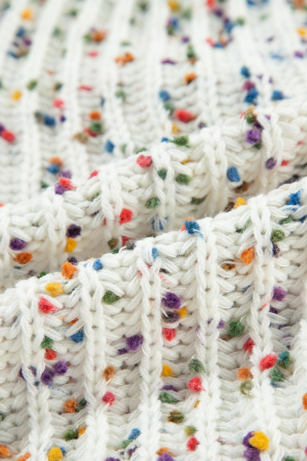 Twisted Confetti Boat Neck Sweater-Angel Casuals