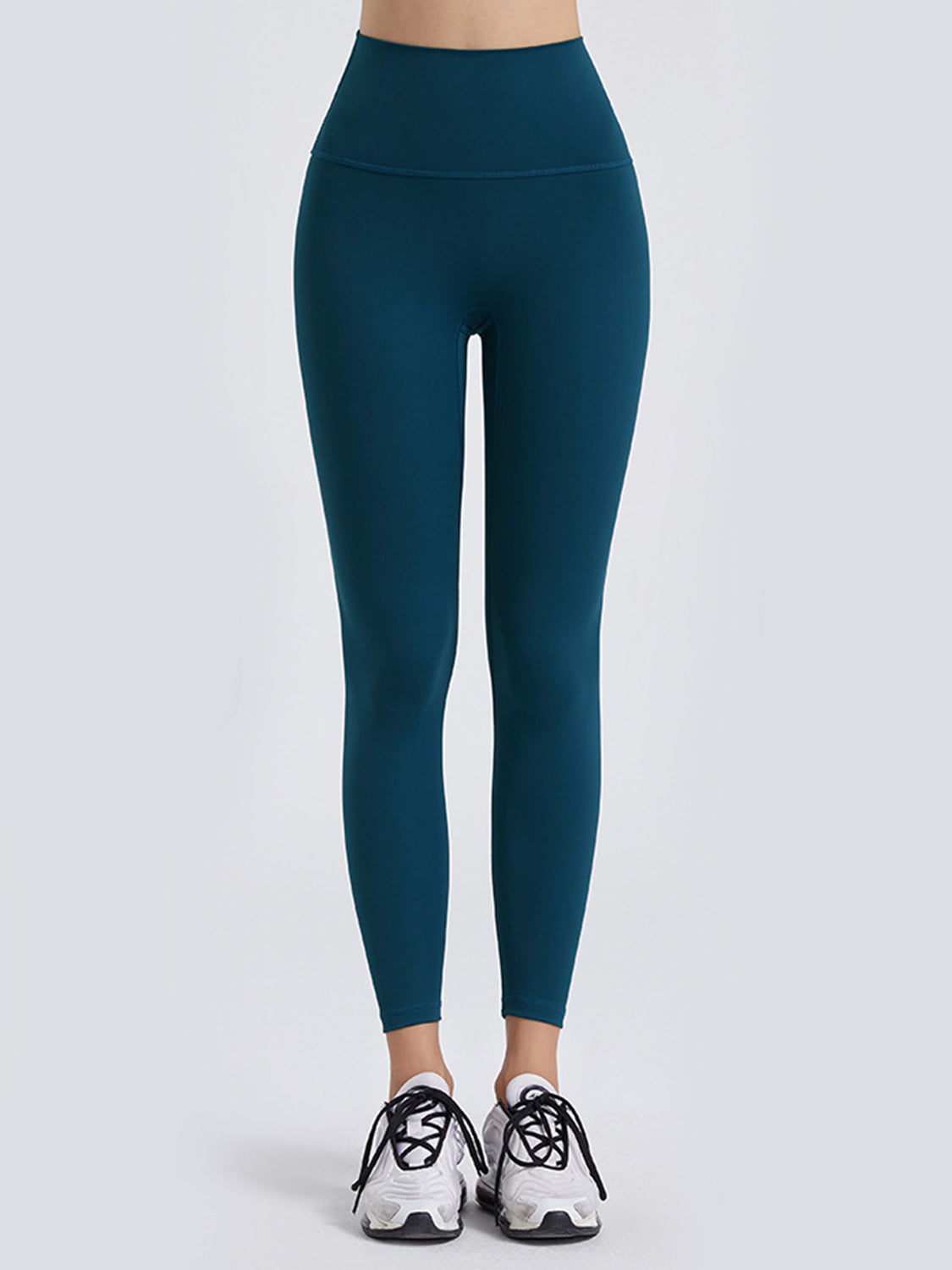 Wide Waistband Sports Leggings-Angel Casuals