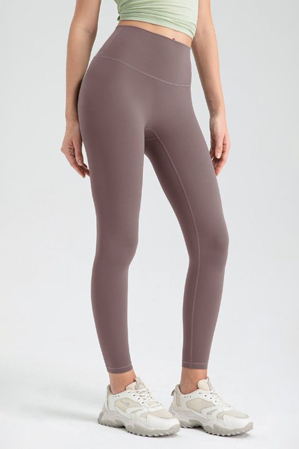 Wide Waistband High Waist Sport Leggings-Angel Casuals