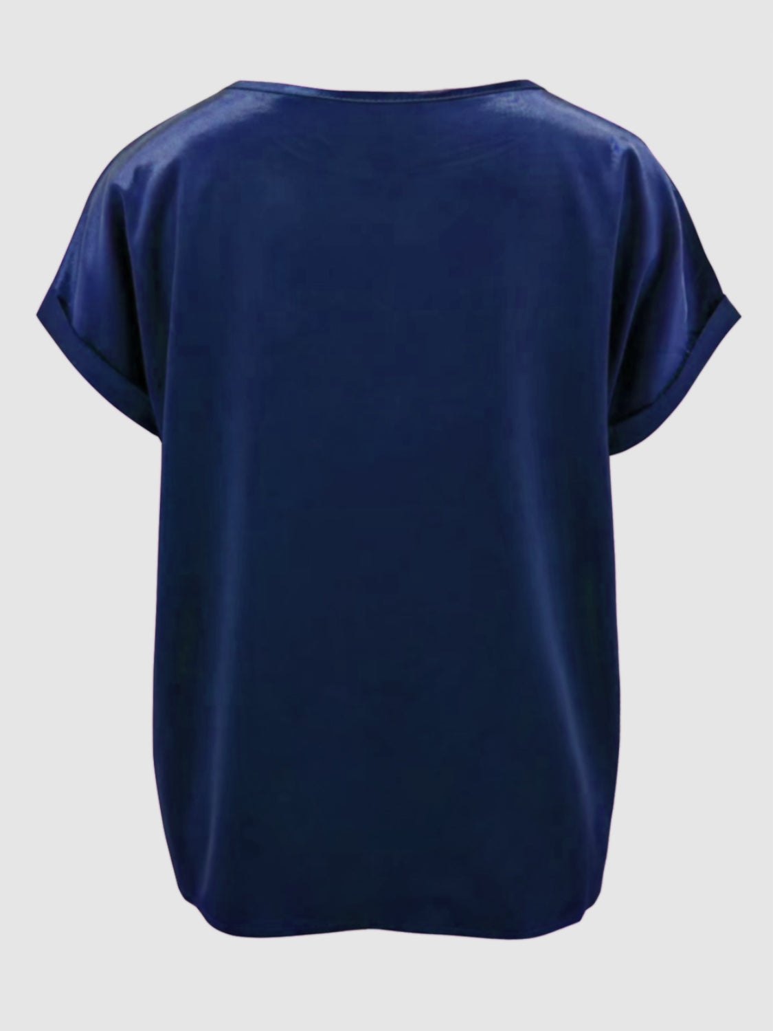 Round Neck Short Sleeve T-Shirt-Angel Casuals