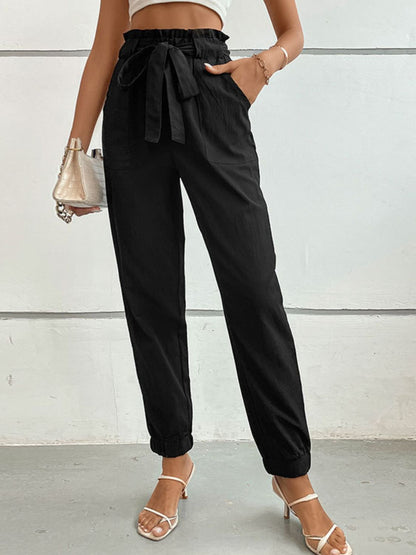 Tie Front Long Pants-Angel Casuals