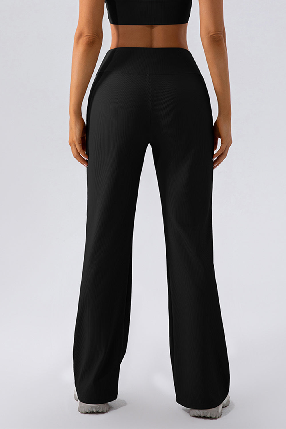 High Waist Straight Active Pants-Angel Casuals