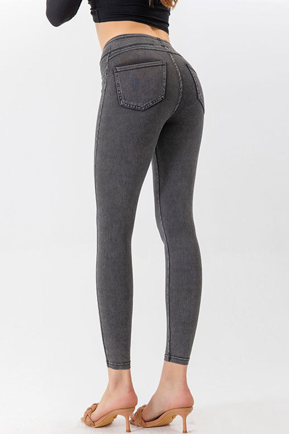 High Waist Skinny Jeans-Angel Casuals