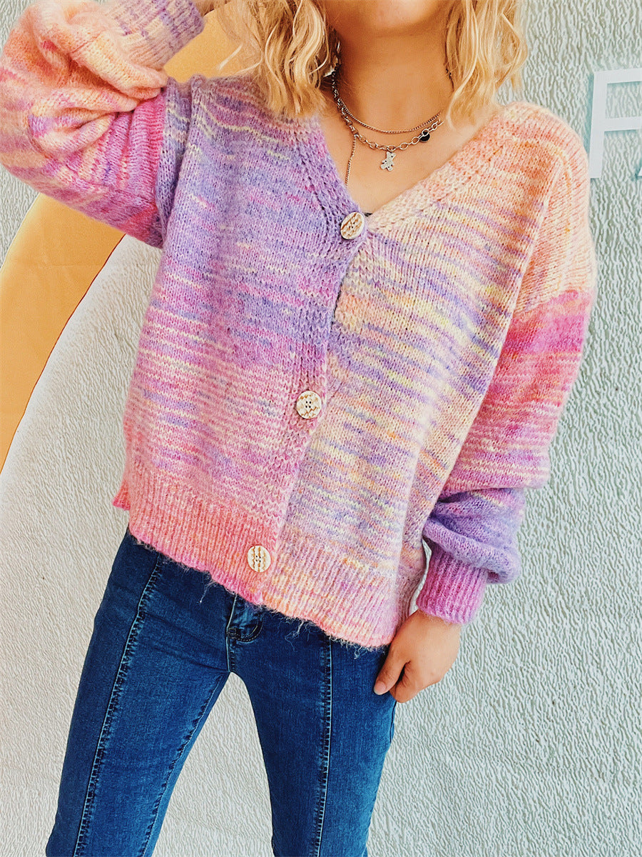 Button Up Long Sleeve Cardigan-Angel Casuals