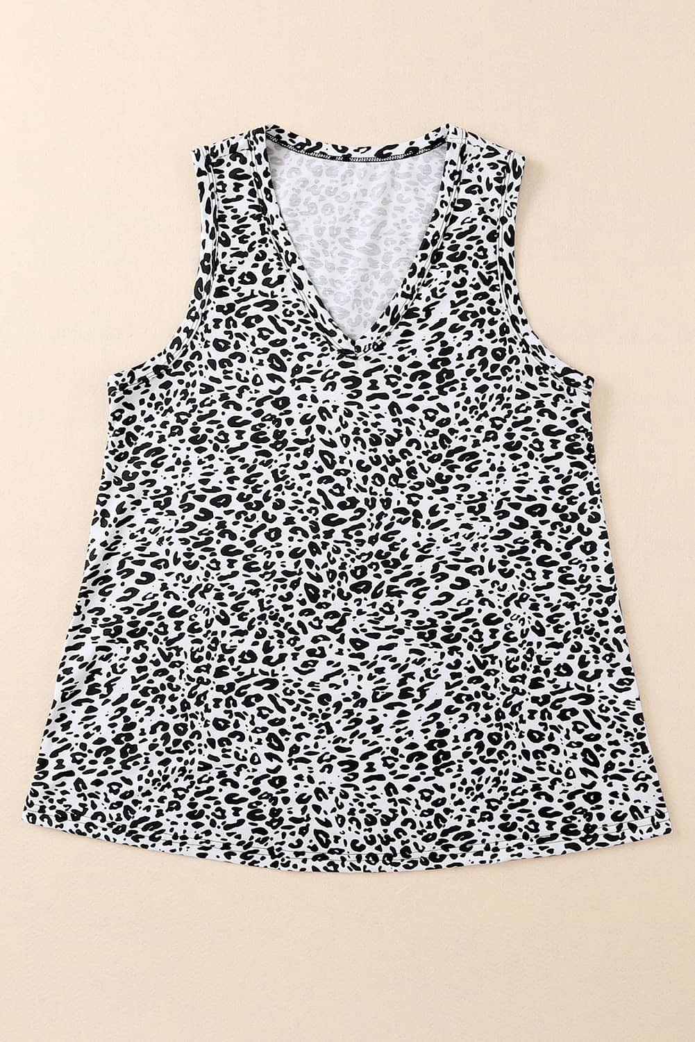 Animal Print V-Neck Tank-Angel Casuals