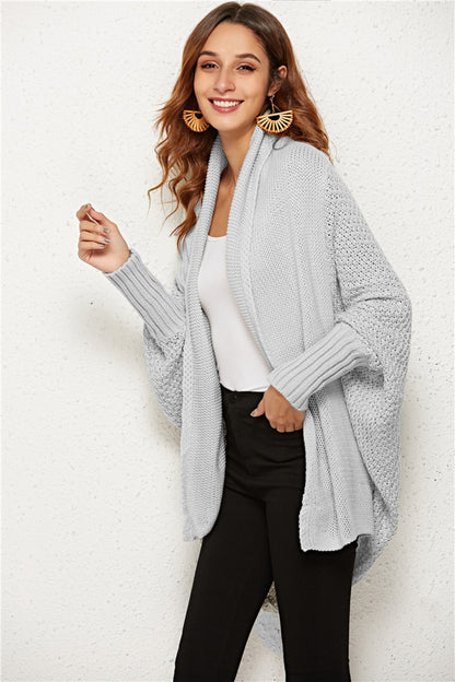 Angel Wings Open Front Batwing Sleeve Cardigan-Angel Casuals
