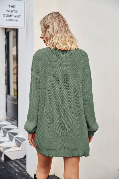 Open Front Cardigan with Pockets-Angel Casuals