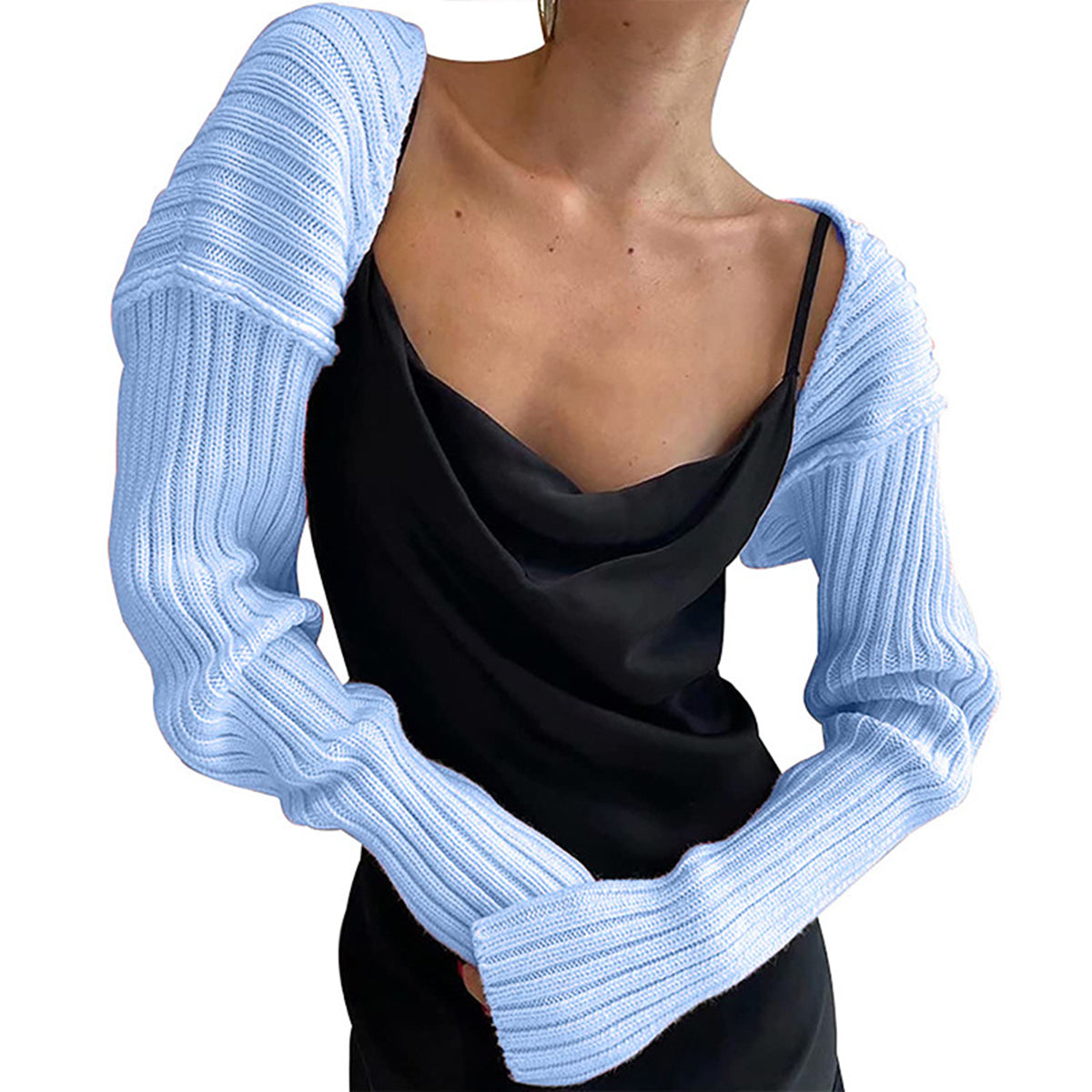 Long Sleeve Knit Bolero-Angel Casuals