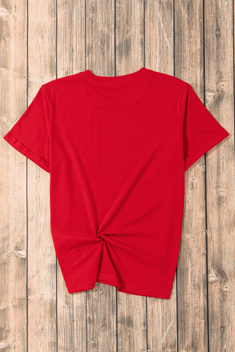 USA Round Neck Short Sleeve T-Shirt-Angel Casuals