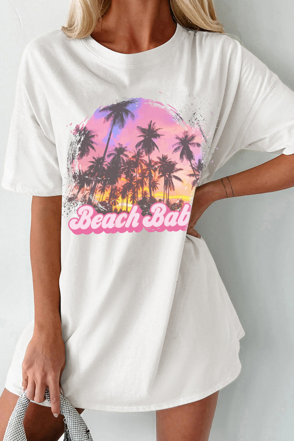 Graphic Round Neck Half Sleeve T-Shirt-Angel Casuals