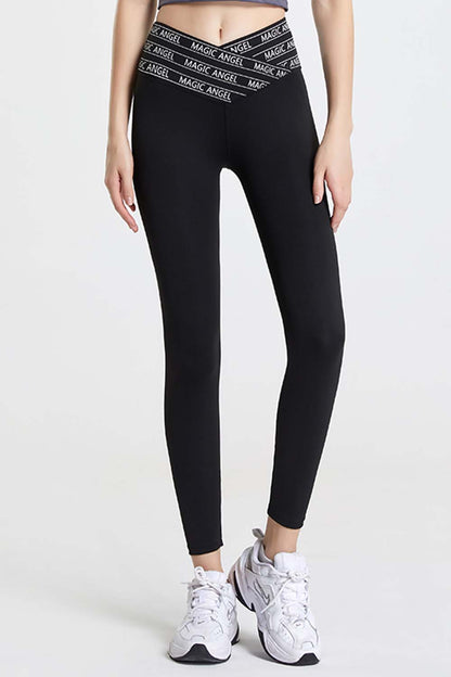 Wide Waistband Sports Pants-Angel Casuals