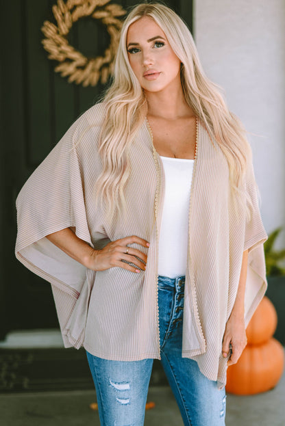 Open Front Dolman Sleeve Cardigan-Angel Casuals