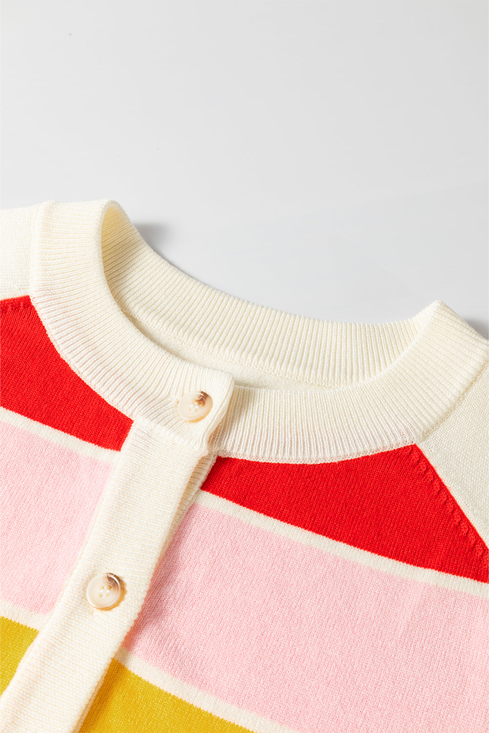 Contrast Button Down Long Sleeve Cardigan-Angel Casuals
