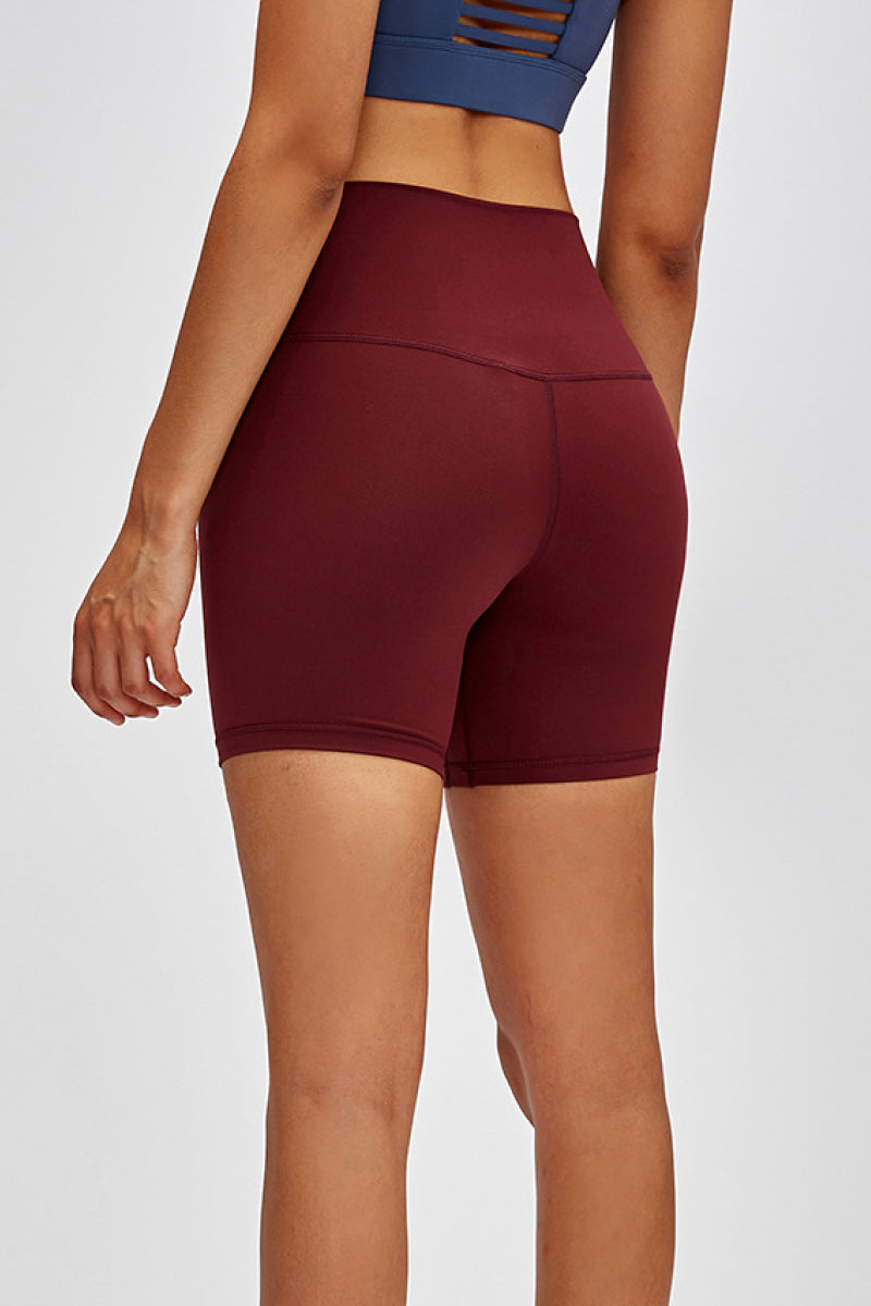 High Waist Training Shorts-Angel Casuals