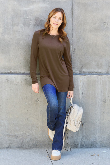 Basic Bae Full Size Round Neck Long Sleeve Top-Angel Casuals