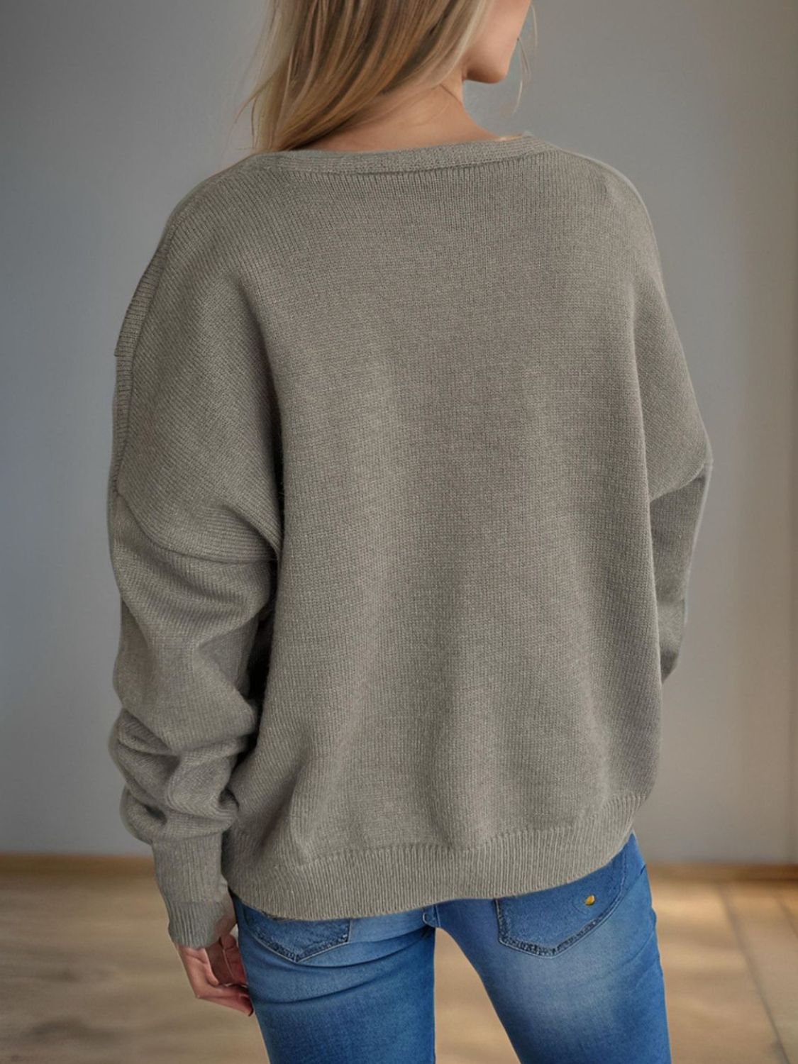 Daisy Button Up V-Neck Cardigan-Angel Casuals