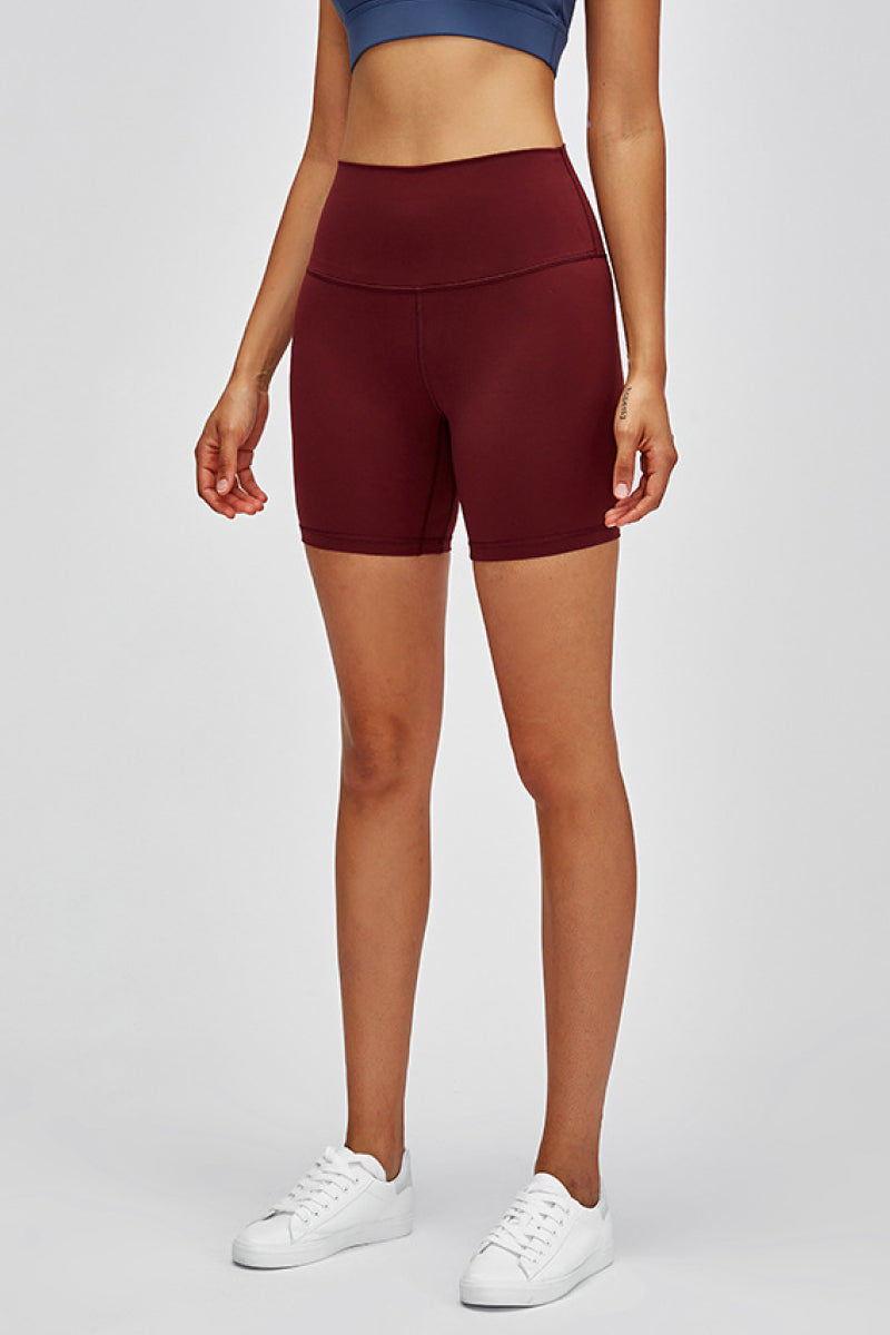 High Waist Training Shorts-Angel Casuals