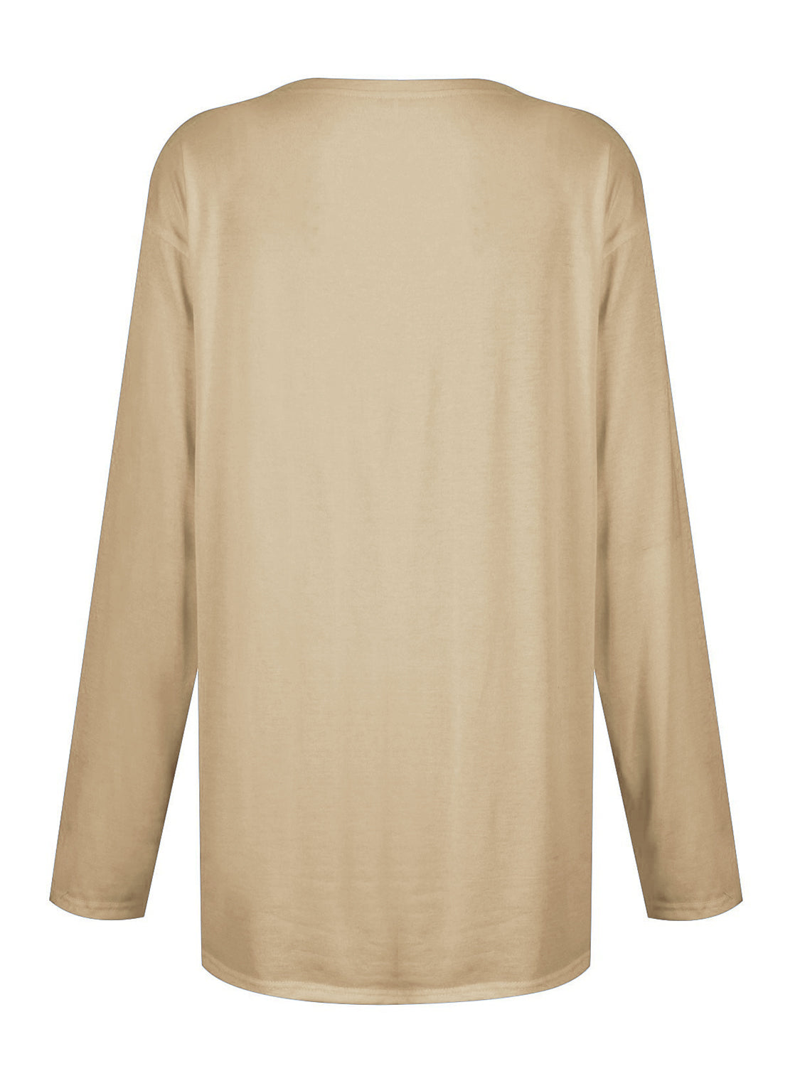 Full Size Pocketed Round Neck Long Sleeve T-Shirt-Angel Casuals