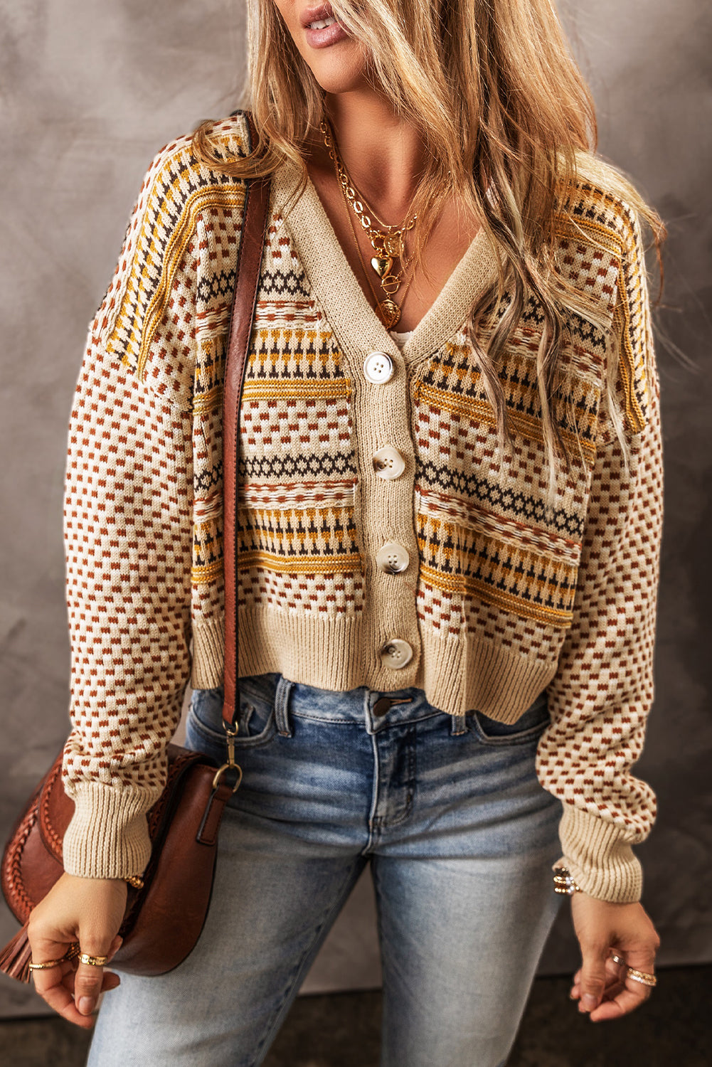 Button Down Long Sleeve Cardigan-Angel Casuals