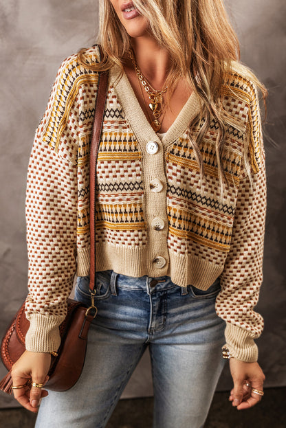 Button Down Long Sleeve Cardigan-Angel Casuals