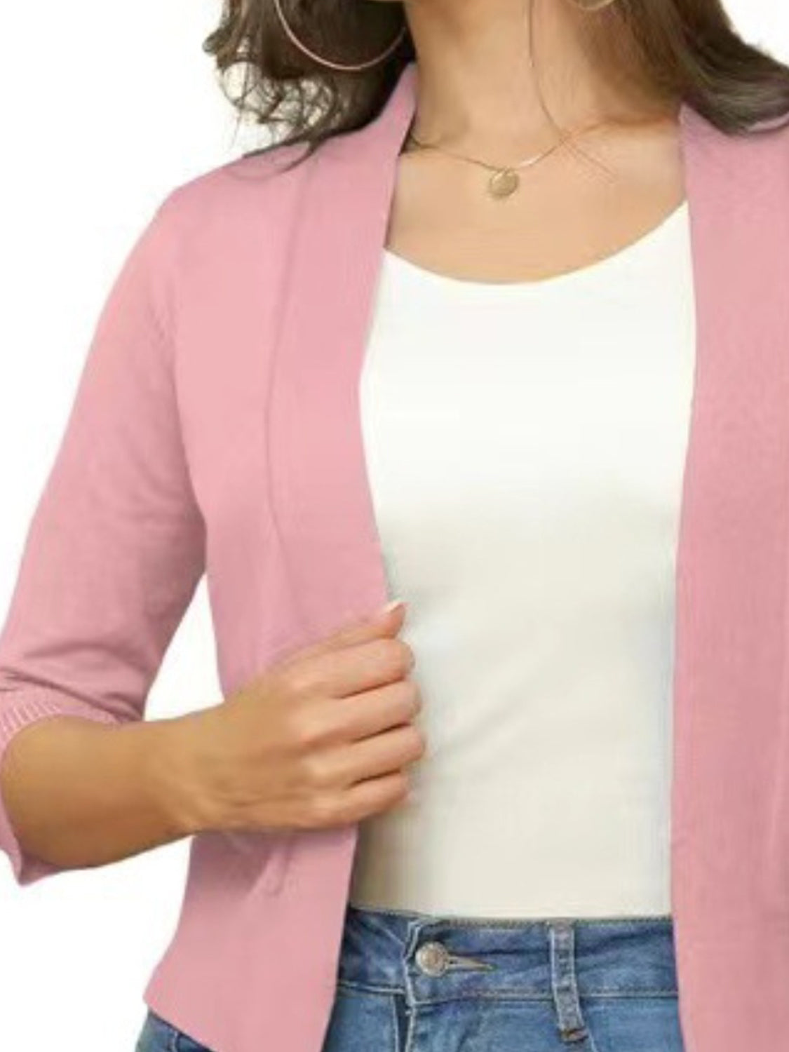Open Front Cardigan-Angel Casuals