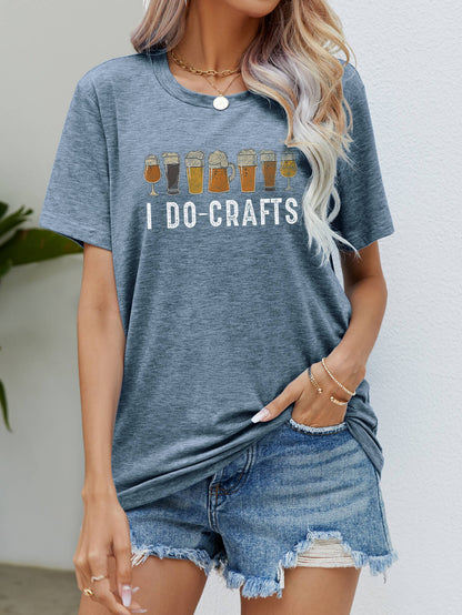 I DO CRAFTS Round Neck T-Shirt-Angel Casuals