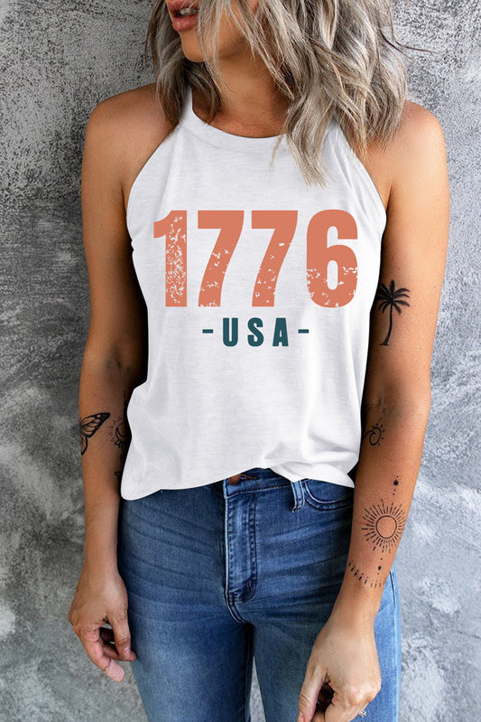 1776 USA Round Neck Tank-Angel Casuals