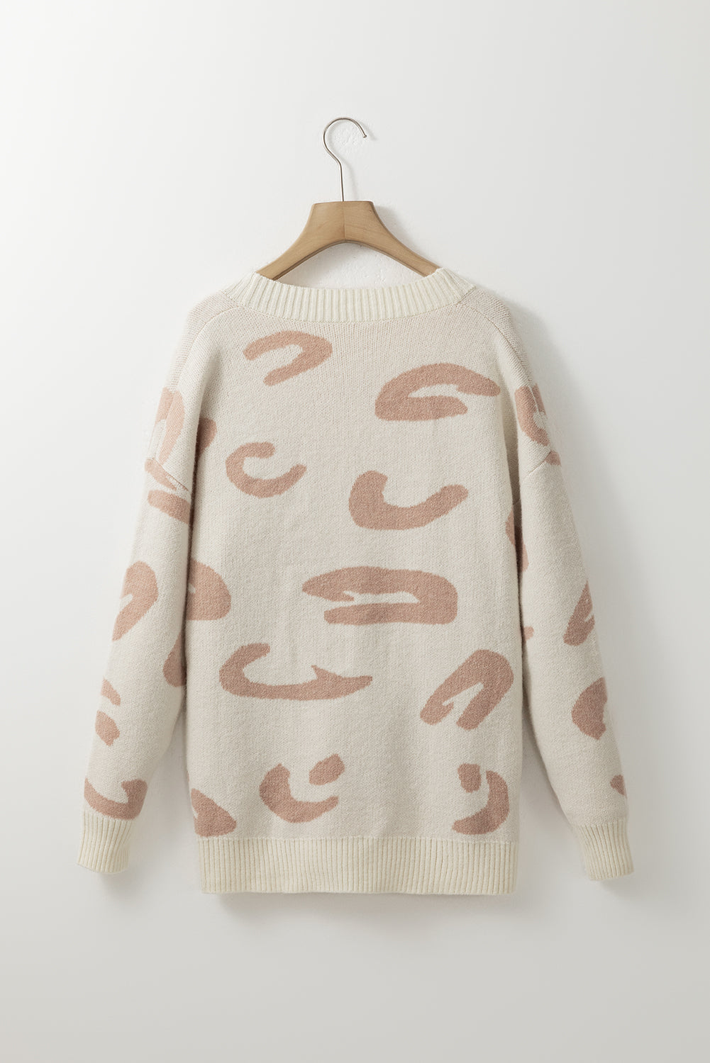 Leopard V Neck Button Down Cardigan-Angel Casuals