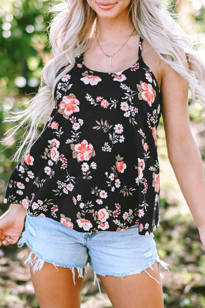 Floral Spaghetti Strap Cami-Angel Casuals