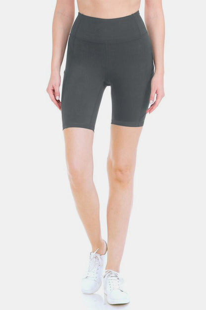 Leggings Depot Full Size High Waist Active Shorts-Angel Casuals