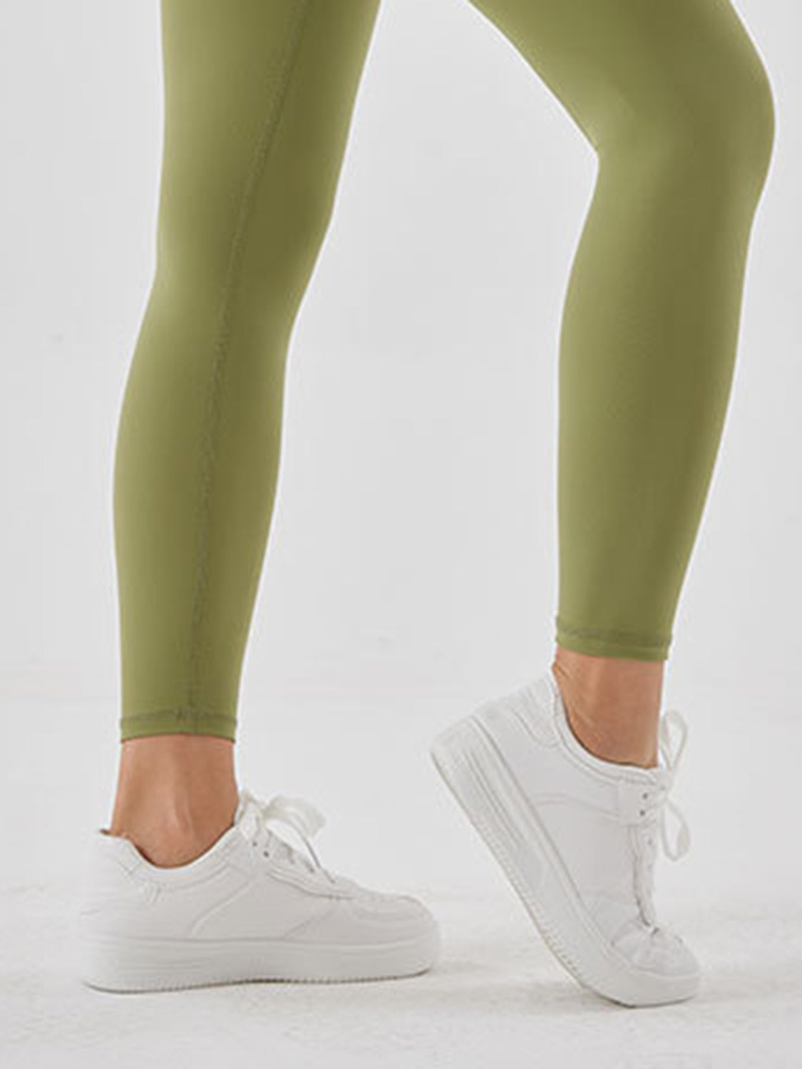 Wide Waistband Sports Leggings-Angel Casuals