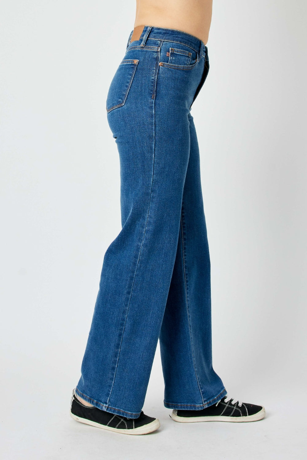 Judy Blue Full Size High Rise Straight Jeans-Angel Casuals