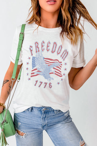 FREEDOM 1776 Graphic Tee-Angel Casuals