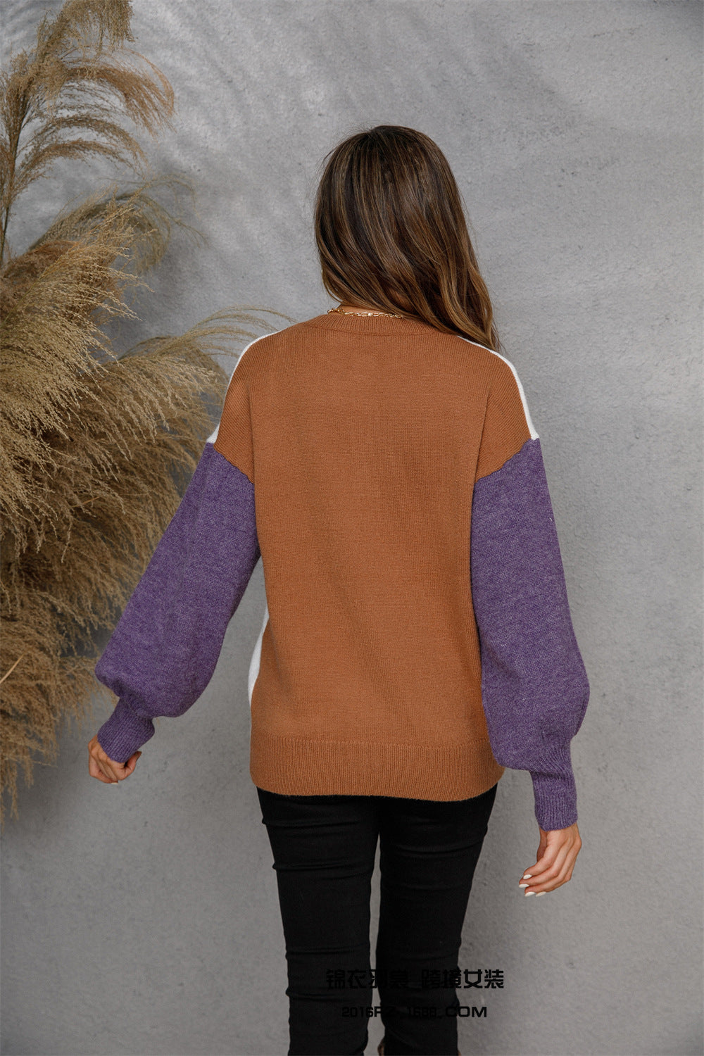 Angel Wings Round Neck Buttoned Knit Top-Angel Casuals