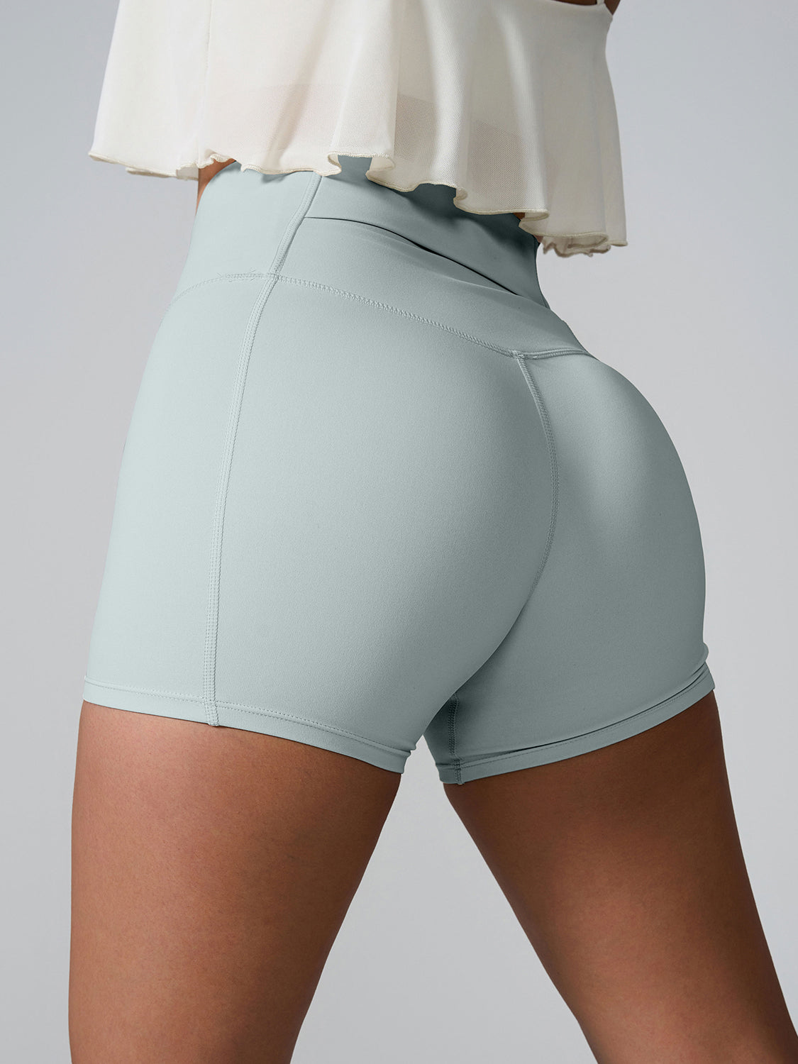 High Waist Active Shorts-Angel Casuals